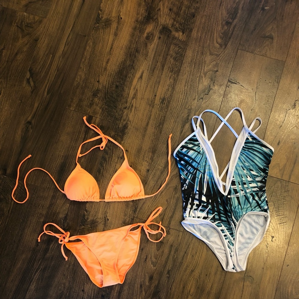One piece & 2 piece swimsuit bundle